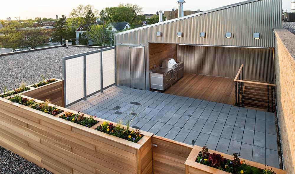 Custom Home Rooftop Patio Fargo, ND