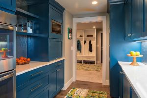 All Blue Kitchen in Fargo, ND Custom Home built by Radiant Homes