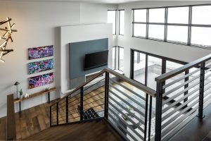 Large Windows in Open Floor Plan of Custom Home