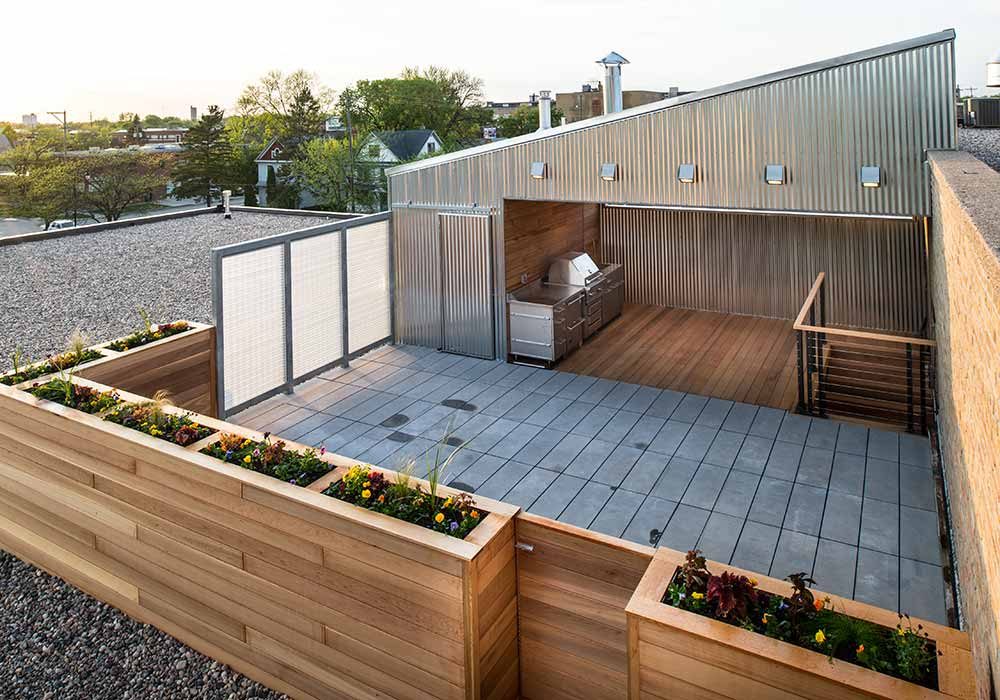 Custom Home Rooftop Patio Fargo, ND