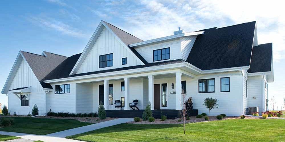 Stately Transitional million dollar custom home built by Radiant Fargo, ND